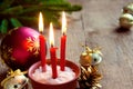 Christmas candles Royalty Free Stock Photo