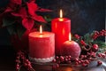 Christmas candles Royalty Free Stock Photo