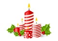 Christmas candles Royalty Free Stock Photo