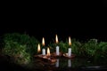 Christmas candles Royalty Free Stock Photo