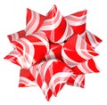 Christmas candy cane bow Royalty Free Stock Photo