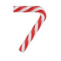 Christmas candy cane font - number 7 Royalty Free Stock Photo