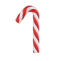 Christmas candy cane font - number 1 Royalty Free Stock Photo