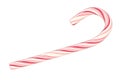 Christmas candy cane isolated on white background Royalty Free Stock Photo