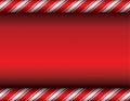 Christmas Candy Cane Red Background