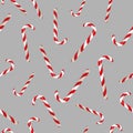 Christmas candy cane seamless pattern Royalty Free Stock Photo