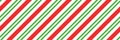 Christmas candy cane striped seamless pattern. Christmas candycane background with red and green stripes. Peppermint