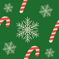 Christmas candy cane stripes seamless pattern in red and white. Popular winter festive background Royalty Free Stock Photo