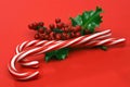 Christmas candy canes Royalty Free Stock Photo