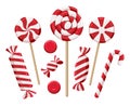 Christmas candy lollipops Royalty Free Stock Photo