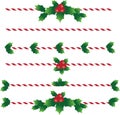 Christmas candy text dividers