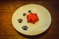 christmas candy on white plate chocolate