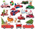 Christmas Car clipart