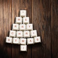 Christmas card - Christmas tree made of computer keys