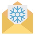 Christmas Card Color Vector icon Easily modify or edit