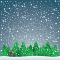 Christmas card with Santa Claus Royalty Free Stock Photo