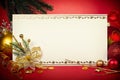 Christmas card to personalize Royalty Free Stock Photo