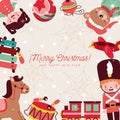 Merry christmas card. vector design Royalty Free Stock Photo