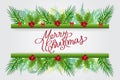 Christmas greetings banner card vector Royalty Free Stock Photo