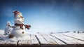 Christmas Card Winter Incoming Snowman Royalty Free Stock Photo