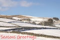 Seasons Greetings snow covered fields