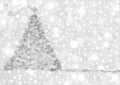 Christmas Cards abstract silver fir Royalty Free Stock Photo