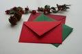 Christmas cards for family and friends. Best wishes for the New Year. Social distance, remote communication
