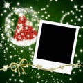 Christmas cards greeting photo frames Royalty Free Stock Photo