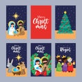 Christmas cards set