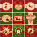 Christmas cards. Vector illustration.