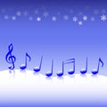 Christmas Carol Music on Snow