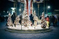 Christmas carousel with kids