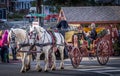 Christmas Carriage ride in Clinton NJ Royalty Free Stock Photo