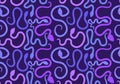 Christmas cartoon animals seamless snake pattern for new year wrapping paper and fabrics