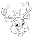 Christmas Cartoon Reindeer Character Royalty Free Stock Photo