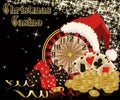 Christmas casino background