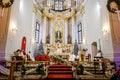 CHRISTMAS CATHOLIC SPIRITUAL SERVICES HELD IN THE CHURCH Royalty Free Stock Photo