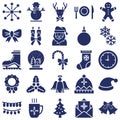 Christmas Celebration Vector Icons Pack Royalty Free Stock Photo