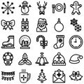 Christmas Celebration Vector Icons Pack Royalty Free Stock Photo