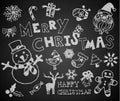 Christmas on the chalkboard