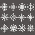 Christmas Chalkboard Snowflakes