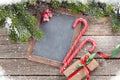Christmas chalkboard for your greetings Royalty Free Stock Photo