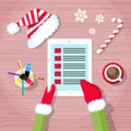 Christmas Check Present Wish List Santa Clause