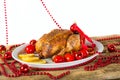 Christmas chicken Royalty Free Stock Photo