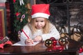 Christmas Child Write Letter to Santa Claus.