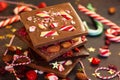 Christmas chocolate bark Royalty Free Stock Photo