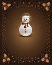 Christmas chocolate snowman