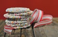 Christmas chocolate Sprinkle and ribbon