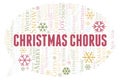 Christmas Chorus word cloud Royalty Free Stock Photo
