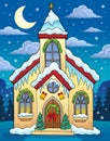 Christmas church building theme image 3